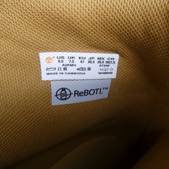 AUTHENTIC Timberland Leather Sky Wheat Nubuck 6in Lace Up Platform Boots - Picture 7 of 9